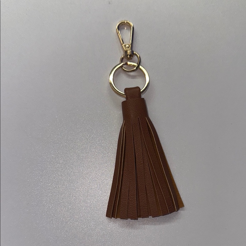 Brown Tassel Keychain